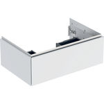 Mueble bajo Geberit ONE para lavabo, con un cajón: Ancho de lavabo=75cm, Blanco / Cubierto mate